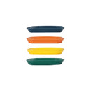 Axyaa Snack Plate Set for Home, Camping, Weddings - Reusable & Durable - 4/8/12pcs