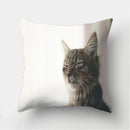 Cute Cat Print Cushion Cover for Sofa Decor by Axyaa