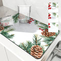 Axyaa Christmas Pine Kitchen Drying Mat