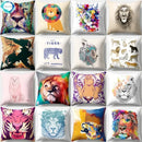 Axyaa Lion Tiger Head Pillowcase for Home Decor - Soft and Stylish Animal Cushion Cover