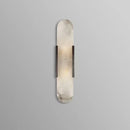 Axyaa Black Gold LED Marble Wall Sconce Modern Bedside Light