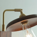 Axyaa Vintage Copper LED Wall Sconce with Pull Chain Switch