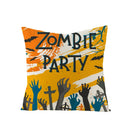 Halloween Anime Linen Cushion Cover for Home Decor by Axyaa