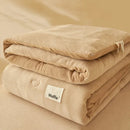 Axyaa Plaid Milk Velvet Winter Blanket | Single & Double, Thick, Feather Core | Spring & Autumn Blanket