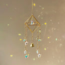 Axyaa Rainbow Star Moon Wind Chimes Sun Catcher Outdoor Home Garden Car Pendant