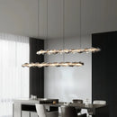 Axyaa Crystal Chandeliers: Modern Chrome Metal LED Pendant Lights
