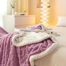 Axyaa Flannel Double-sided Blanket for Winter, Soft Polyester, Various Sizes