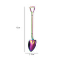 Axyaa Stainless Coffee Spoon Set of 6 – Colorful Tea Stirring Scoops & Fruit Dessert Tableware