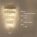 Axyaa Crystal Wall Lamp: Luxury, Master Bedroom, Hotel Villa, Living Room, TV Sofa Surround