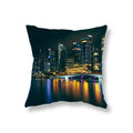 Axyaa City Building Night View Pillowcase