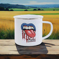 Axyaa Freedom Series Enamel Mug: USA 4th July Coffee Cup - Celebrate Festive Drinkware