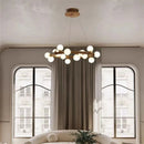 Axyaa Nordic Branch Chandelier with Milky White Glass Light