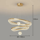 Axyaa Modern LED Chandelier Pendant Light for Dining Room and Living Room