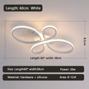 Axyaa Modern LED Ceiling Light - Black/White for Living Room, Bedroom, Kitchen - Light Fixtures