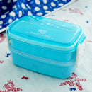 Axyaa Double-Layer Bento Box - 800ml Fitness Lunch Container with Cute Design