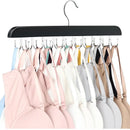 Axyaa 20-Hook Wooden Clothes Hanger Organizer