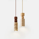 Axyaa Natural Stone Pendant Lights for Kitchen Island Chandeliers