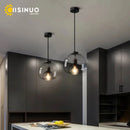 Axyaa Glass 3-Light Pendant Lamp: Luxury Adjustable Ceiling Light for Home, Dining, Bar, Kitchen