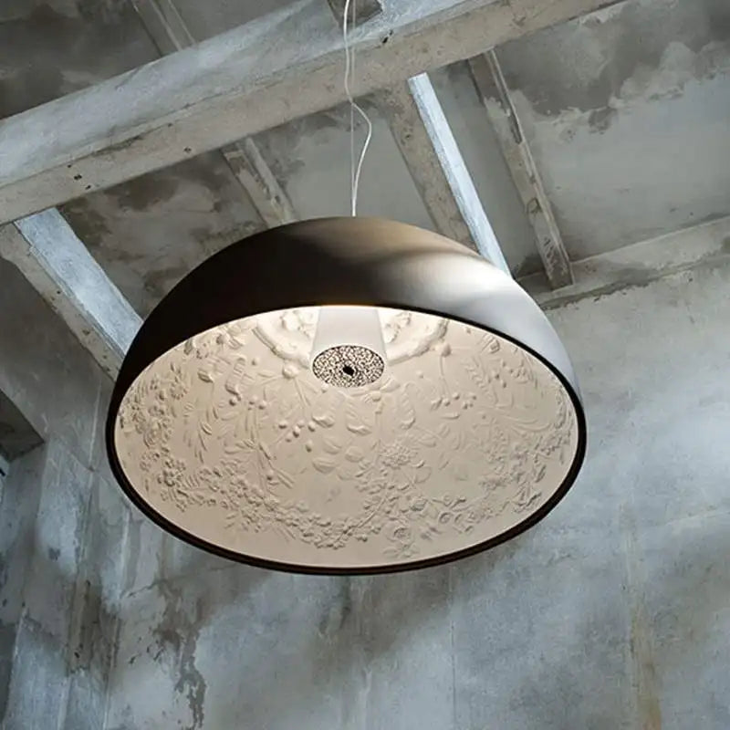 Axyaa Modern Resin Pendant Lamp, Designer LED Hanging Light for Dining Table, Bedroom, Living Room