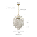 Axyaa Shell Chandelier: Vintage American Wind Chime for Restaurant & Bedroom