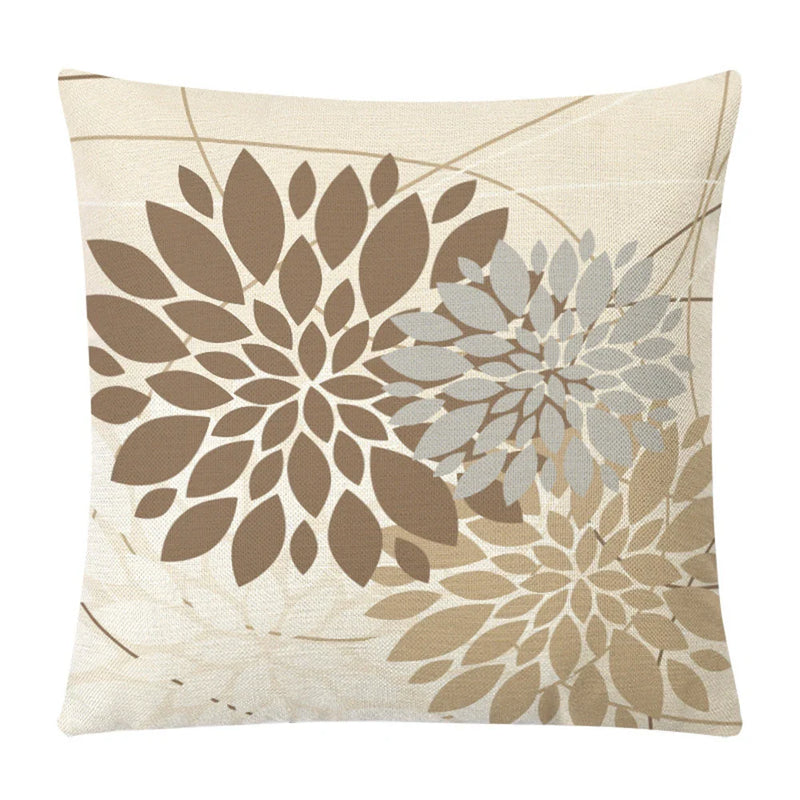 Axyaa Hydrangea Dandelion Cushion Cover: Home Car Sofa Decor Pillow Case
