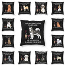 Axyaa Alaskan Malamute Wine Red Dog Pillowcase - Luxury Home Decor