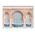Islamic Moroccan Door Canvas Painting Wall Art Print by Axyaa for Home Decor
