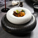 Axyaa Retro Ceramic Plate Set - Round Bowl, Eating Bowl, Vegetable Plate, Dessert Plate
