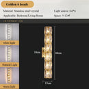 Axyaa Crystal Wall Lamp: Modern & Simple, Ideal for Living Room, Bedroom, & Hallway