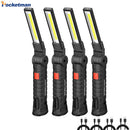 Axya Rechargeable LED Work Light: Portable Magnetic Flashlight for Auto Repair, Emergency, Camping