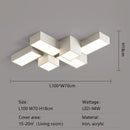 Axyaa Square LED Ceiling Light Modern Minimalist Geometry Creative Home Decor Lighting