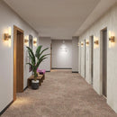 Axyaa Gold LED U-shaped Wall Lamp Sconce for Minimalist Bedroom Decor