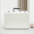 Axyaa 3 Color Makeup Case with Mirror, Lights, and LED Jewelry Box Organizer
