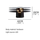 Axyaa Modern Black LED Desk Lamp for Home Bedroom Decor