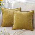 Axyaa Chenille Velvet Cushion Cover 50x50cm Soft Stitched Edge Decor Pillowcase