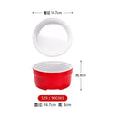 Axyaa Double Color Red White Round Banquet Tableware Hot Pot Dish