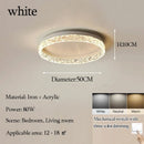 Axyaa Modern Romantic Round Ceiling Lamp for Dining & Master Bedroom