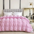 Axyaa White Goose Down Winter Quilt - 100% Cotton, Thick & Warm
