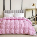 Axyaa White Goose Down Winter Quilt - 100% Cotton, Thick & Warm