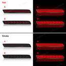 Axyaa LED Rear Bumper Reflectors for Chevy Malibu - Running Flowing Turn Signal Brake Lamps