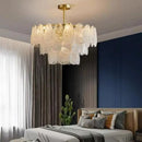Axyaa Nordic White Cloud Glass LED Pendant Light Chandelier