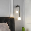 Gold LED Wall Sconce Glass Ball Lamp Nordic Style Axyaa Modern Luminaire