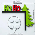Axyaa Christmas Tree Corner Decor, Green & Red Wall Ornament, Festive Home & Office Decoration