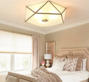 Axyaa Copper Ceiling Chandelier E27 Lighting for Living Room Bedroom Kitchen