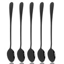Axyaa Stainless Steel Long Handle Spoon Set - 5 Pcs Flatware Set