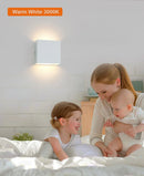 Axyaa LED Up/Down Wall Lamps, Modern Lighting for Bedroom, Living Room, 6W