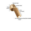 Axyaa Luxury LED Wood Wall Lights | Vintage Brass & Walnut Ash | Home Interior Lighting