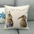 Easter Bunny Eggs Printed Pillow Covers 45x45cm - Axyaa Easter Decorations