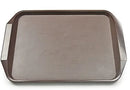 Axya Black Plastic Serving Tray Set - Square & Rectangle Dessert Plates