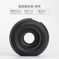 Axyaa Ceramic Donut Vase Black Oval Hollow Minimalist Wedding Decor Fashion Home